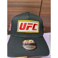 UFC X NE Black Trucker Baseball Cap Adjustable Snapback