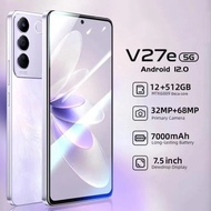 V27e/v29 Mobile Phone 7.5inch Mobile Phone 100% Genuine Specification Smartphone RAM 16GB ROM 512GB 
