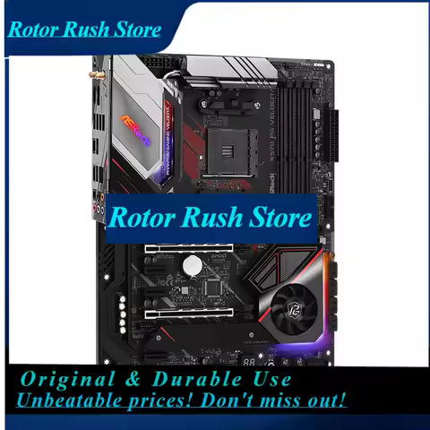 RoRuSASRock X570 PG VELOCITA Motherboard Support 3600X 5600G 5600X 5700X 5800X3D 5950X CPU DDR4 4400