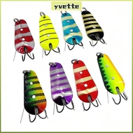 YVE 5pcs/Box Spoon Bait Lure, 14g Weight 5cm Length Metal Jig Lure, Artificial Long Cast Design Sequ