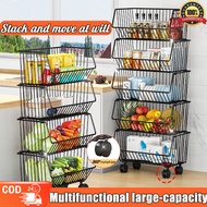 Multifunction 1-5 layer with wheels kitchen organizer storage rack Steel Shelf organizer rack storage toy organizer storage rack used in kitchens/bathrooms/living rooms and stores organizer rack kitchen rack organizer shelf