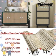 DAPHNE Wallpaper,  Rattan Waterproof Wall Sticker, Removable Self-adhesive PVC Furniture Renovation 