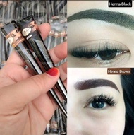 Henna Alis Tahan Lama Warna Hitam Dan Coklat / Henna Alis AZZHRA / Henna Alis Azzahra / Henna Alis K