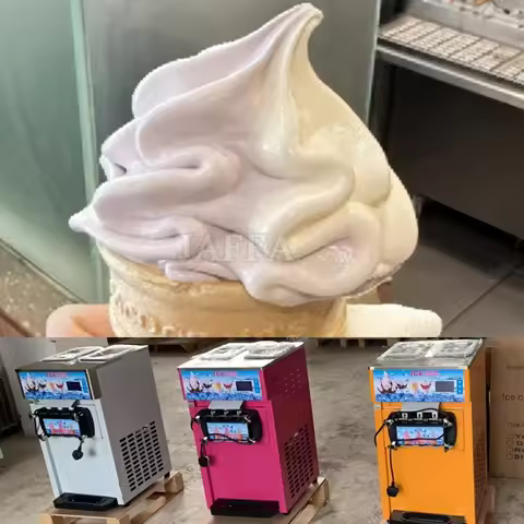 Commercial Ice Cream Maker Freestanding 3 Flavors Soft Serve Ice Cream Maker Fast Food Restaurant Us