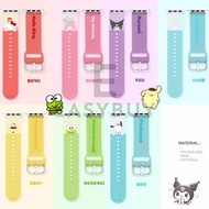 🇰🇷 SANRIO Hello Kitty Kuromi pompompurin Kerropi pochacco cinnamoroll MyMelody Watch Strap Watch bands for Apple Watch 韓國 三麗鷗 HelloKitty My Melody 青蛙仔 玉桂狗 PC狗 布甸狗 可調節錶帶 最新款式 韓國空運到港 Size 尺寸: 38/40mm 或 42/44mm