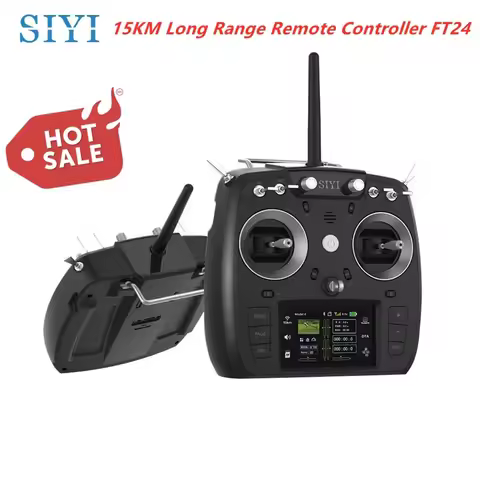 15Km SIYI FT24 2.4G 12CH Radio Transmitter Remote Controller with OTA Mini Receiver for TBS Crossfir