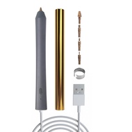 For Card Making Foil Quill Pen Kit with 4 Size Metal Tips&amp 1pc Heat Activated Foil Rolls Hot Foil