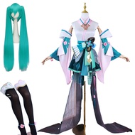 [GUSISS] เกม Onmyoji Linkage SSR Miku ชุดคอสเพลย์ผู้หญิงทั้งชุดคอสเพลย์ Miku คอสเพลย์ชุดนางฟ้าชุดกิโ