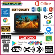 Lenovo N22 Intel Celeron N3050 /1.6 GHz || 4GB RAM 16GB SSD 11.6 Display Size || Google Play Store Chromebook Laptops