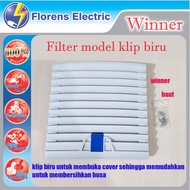 FAN FILTER CLIP BLUE PLASTIC 15 x 15cm & oval 15 x 17cm WINNER cover