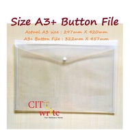 <Size A3+ Button File> Semi-Transparent Folder A3 Document Drawing File Holder