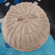 Saji anyaman rotan saiz pelbagai tudung makanan foodcover tradisional