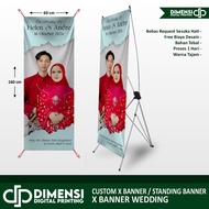 CUSTOM X BANNER SAVE THE DATE WEDDING BANNER/ WEDDING BANNER/