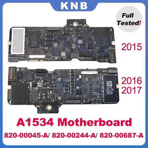 Original Laptop A1534 Motherboard For Macbook Retina 12" A1534 Logic Board 820-00045-A 820-00244-A 8