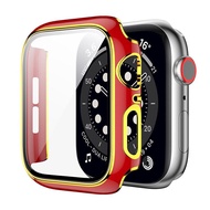 ฟิล์มกันรอยกันกระแทกและ PC Bumper สำหรับ Apple กรอบนาฬิกา Series 6 SE 5 4 3กรณี Protector สำหรับ Apple Watch 42mm 38มม.40มม.44มม.อุปกรณ์ป้องกันหน้าจอ