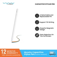 Vyvylabs ปากกาสไตลัส สากล สําหรับ แท็บเล็ต ปากกาสไตลัส Myoshu Capacitive Stylus Pen (Active Version) White