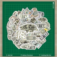 HOT 50 PCS Dollars Stickers E Fashion Cars Decal Cool Card Album Custom Vinyl Waterproof - Aesthetic