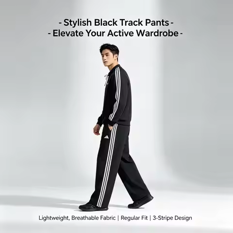 Adidas Women Loose Casual Parachute Sports Running Fitness Wide Leg Long Pants JE1306