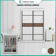 FurnitureFit 4X6FT Sliding Wardrobe / Almari Baju / Sliding Door / Bedroom Wardrobe / Almari Sliding