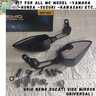 NEMO DUCATI Side Mirror Universal Circuit Kunai NMAX Aerox XMAX ADV CLICK RAIDER SNIPER PCX MIO