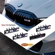 3D Front Grille Logo Emblem Rear Trunk Badge Stickers For X1 X2 X3 X4 X5 X6M X7M X8M Competition E39