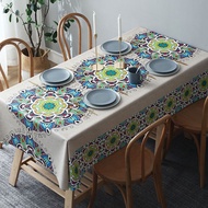 Nordic Tablecloth Waterproof Oilproof Disposable PVC Table Mat Hotel Restaurant Coffee Cloth Ethnic 