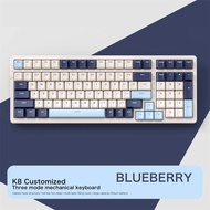 Top K8 Wireless Mechancial Gaming Keyboard Hot Swappable Backlit 3 modes Bluetooth 2.4G Wired Linear