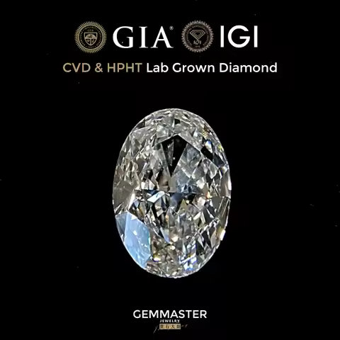 Lab Grown Diamond CVD HPHT Synthetic Diamond 1ct 3ct 5ct Loose Diamond VVS Customized Jewelry IGI GI