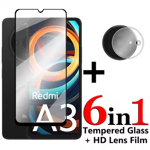 For Redmi A3 Glass For Redmi A1 A2 Plus A1 A2 A3 Tempered Glass 2.5D Full Cover Glue HD Screen Prote