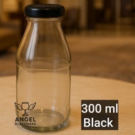 9 PCS 300/ 3IN1ML 300ml Glass Juice Bottle + gold Cap NEW Glass Juice Bottle/ Milk Bottle/ NEW BOTTL