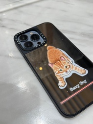 【二手】iphone 13 pro ，casetify 鏡面 貓咪  scary guy 手機殼 magsafe