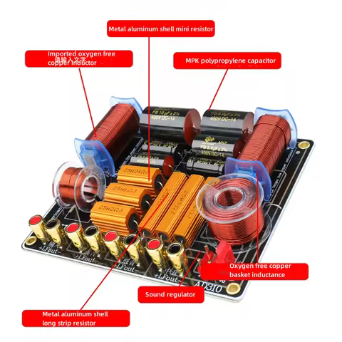 B-958 8 /10 Inch Stage Speaker With 3 Frequency Double High Mid Bass Frequency Divider 3 Way Speaker