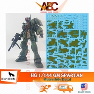 (Delpi) Waterslide Decal - HG 1/144 GM Spartan (From Korea) RGM-79S HGUC Model Kit RGM79S Water Stic