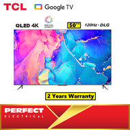 TCL 50" 4K QLED Google TV 50C635 | Wide Color Gamut (WCG) | Dolby Vision &amp; Atmos | Google Duo | ONKYO Sound System | Google TV with 2 Years Warranty