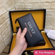Men Long Wallet Exquisite Handicraft Production Classic Hardware Wallet Long Clip Long Wallet Specif