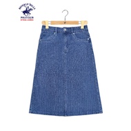 Beverly Hills Polo Club Women’s Cotton Denim Skirt in Medium Wash LV1778