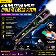 ANBOLT XHP90 LED Flashlight Type C Rechargeable Zoom Lampu Suluh Super Bright Tactical Camping Torch