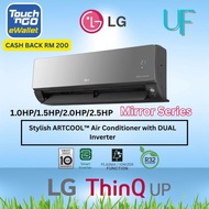 [CASH BACK] LG ARTCOOL INVERTER AIRCOND MIRROR GREEN SERIES 5 STAR