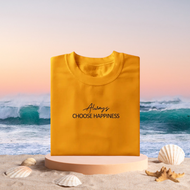 ARTTEES-ACTIVE LIFE TSHIRT ALWAYS CHOOSE HAPPINESS DESIGN,FOR UNISEX,PLUS SIZE COD.