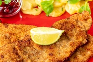 Pork escalope Schnitzel breaded and fried 1 kg (2x500gr) - Schweine Schnitzel paniert und gebraten 1