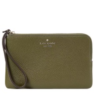 Kate Spade Leila Medium L-Zip Wristlet in Enchanted Green kb684