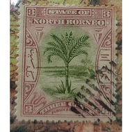 Setem State of North Borneo Three Cents (N6)