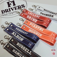 Formula 1 F1 Drivers + Sunday Race Club Inspired Wrist Phone Key Lanyard Phone Strap Phone Charm [F1