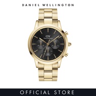 Daniel Wellington Iconic Chronograph 42mm Link Gold Onyx DW watches for men - Mens watch - Male watch Stainless steel strap - fashion casual