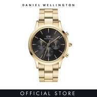 Daniel Wellington Iconic Chronograph 42mm Link Gold Onyx DW watches for men - Mens watch - Male watc