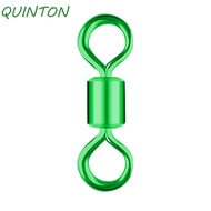 QUINTON Ball Bearing Swivel Fishing Tools 8#~14# Solid Rings For Carp Safety Snap Sea Fishing Rollin