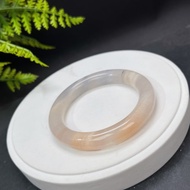 橙薔薇輝手鐲 58MM 玉化飄水墨天眼 玫瑰石桃花玉手環 溫柔甜美