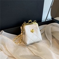 Túi Đeo Chéo Mini Xích Nữ Lưới Kim Cương Thời Trang Thiết Kế Son Môi Túi Mềm PU Da Túi Xách Hình Vuô