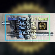 Racing Gear Ratio Yamaha 135LC 4 Speed 200cc Racing Road Race Drag Regular or Matic 1st.15/30; 2nd.1