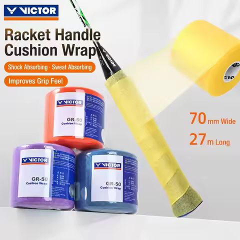 1 pcs VICTOR Top Quality Badminton Overgrip Tennis Grips Cushion Wrap GR50 27m